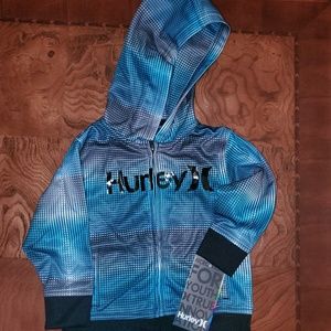 12mo Hurley zip up hoodie